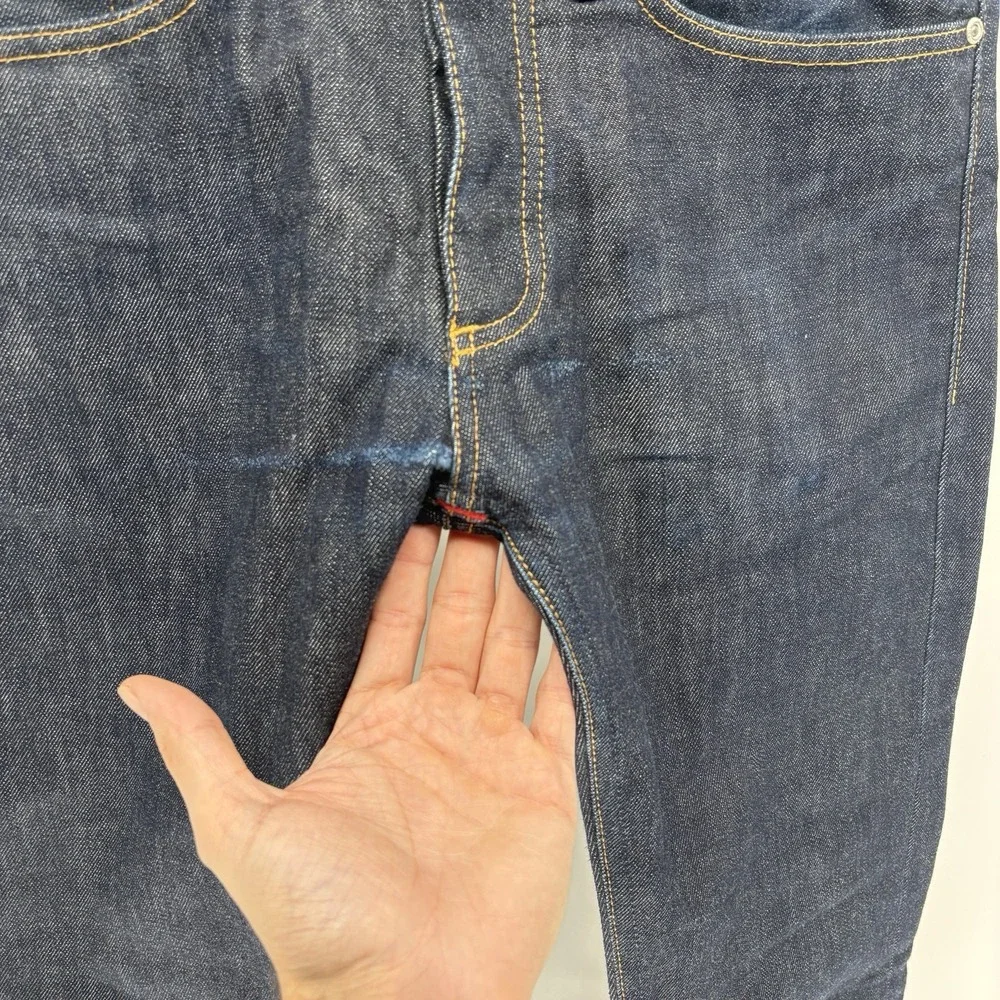 Gustin Selvedge Denim Jeans Raw Selvedge Skinny Fit Button Fly USA Men 30x30